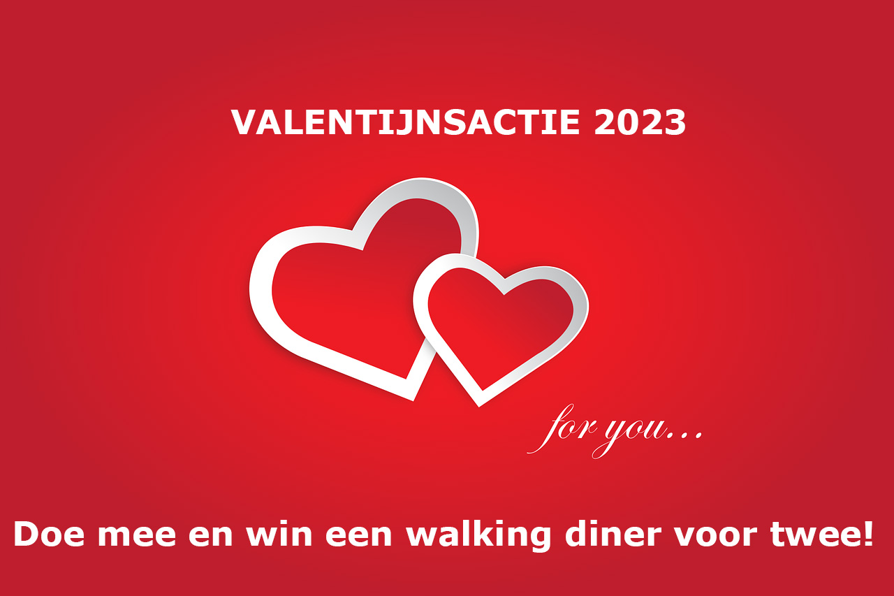 Valentijnsactie: Win een walking diner voor twee
